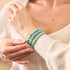 Cerulean | .925 Sterling Silver | Firefly Glass Bracelet